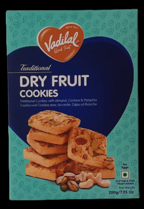 VADILAL - DRY FRUIT COOKIES - 200GM